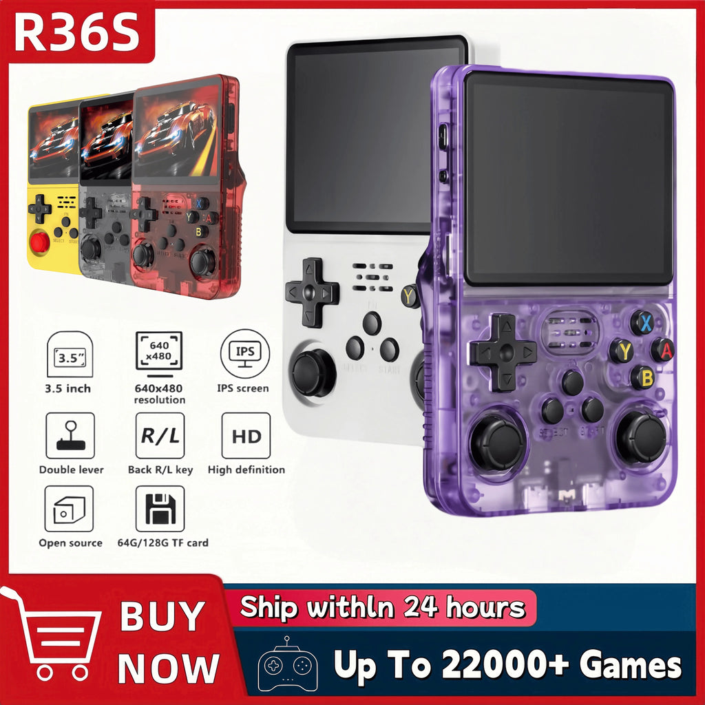 128GB preloaded games handheld video game player R36S